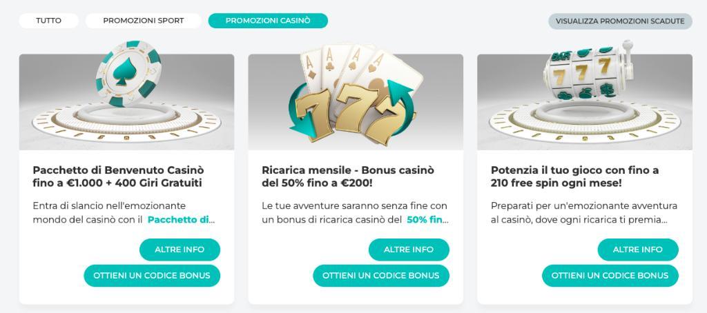PROMOZIONI CASINÒ